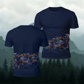 Cycling Race Pattern Comfortable Casual T-Shirt