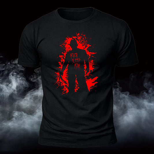 Never Sleep Again Printed Short Sleeve T-Shirt