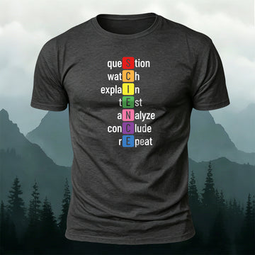 Premium Colorful Letter Prints Cotton T-Shirt