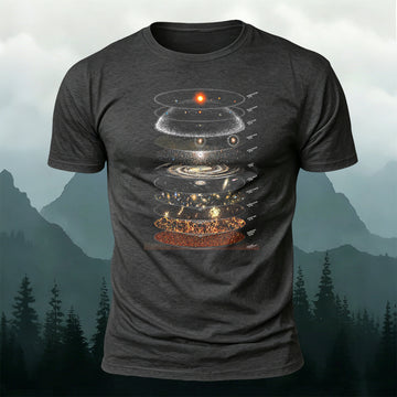 Soft Cotton Astronomy Space Print T-Shirt