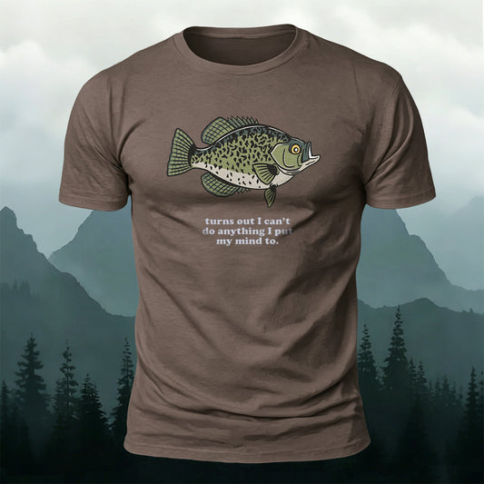 Cotton Cartoon Sunfish Print Casual Outdoor T-Shirt