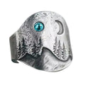 Natural Mountain Moon Trend Design Bohemian Ring