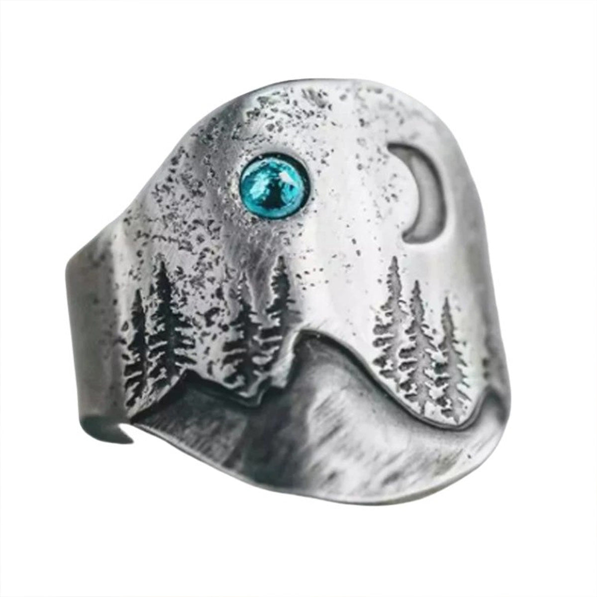Natural Mountain Moon Trend Design Bohemian Ring