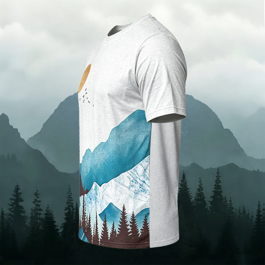 Mountain View Sun Graphic Arts Comfortable T-Shirt
