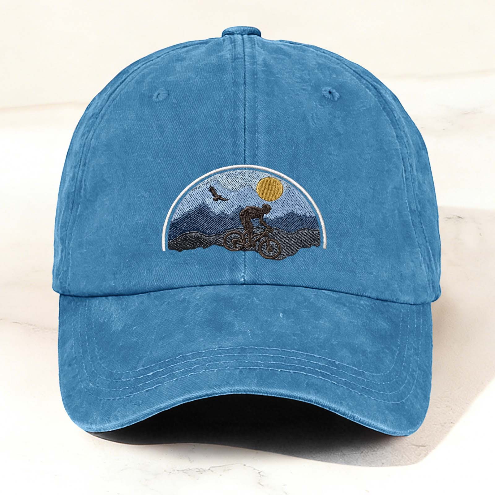 Cycling Graphic Embroidery Fashion Casual Outdoor Cap