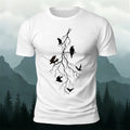 Dead Branches and Crows Print Casual 100% Cotton T-Shirt