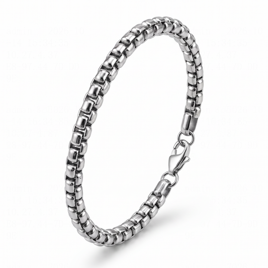 Stainless Steel Box Chain Bracelet