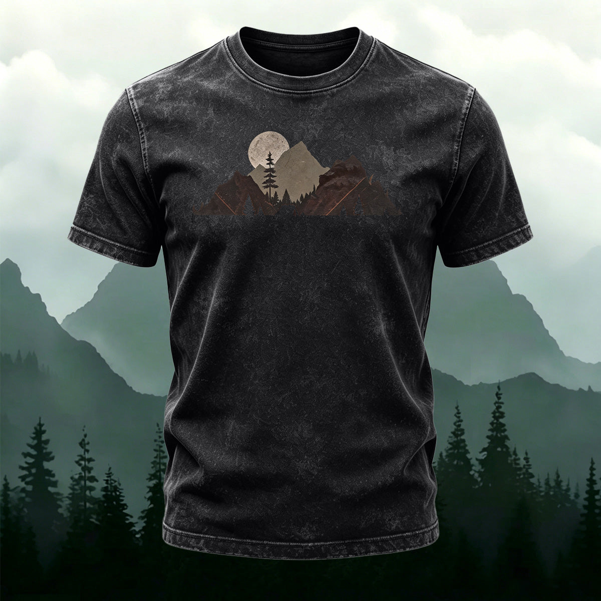 Mountain Natural Outdoor Washed Cotton Tee