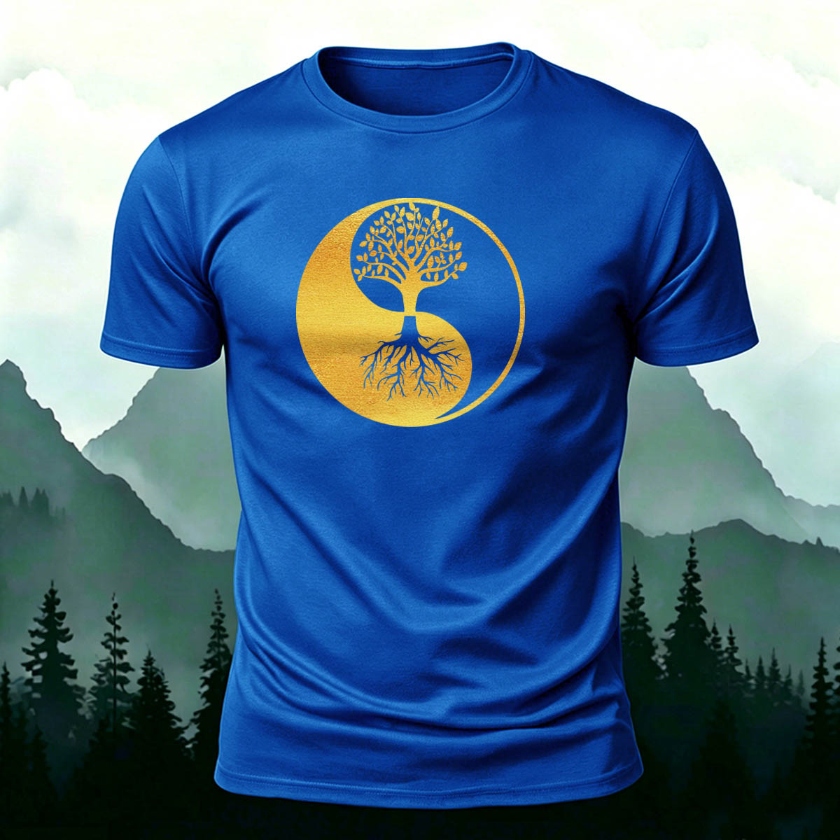 Artistic Tree Natural Leisure Breathable T-Shirt