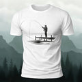 Fishing 3D UV Print Minimalist Premium Cotton Tee