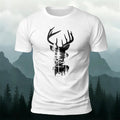Moose Forest Print Natural Skin-Friendly T-Shirt