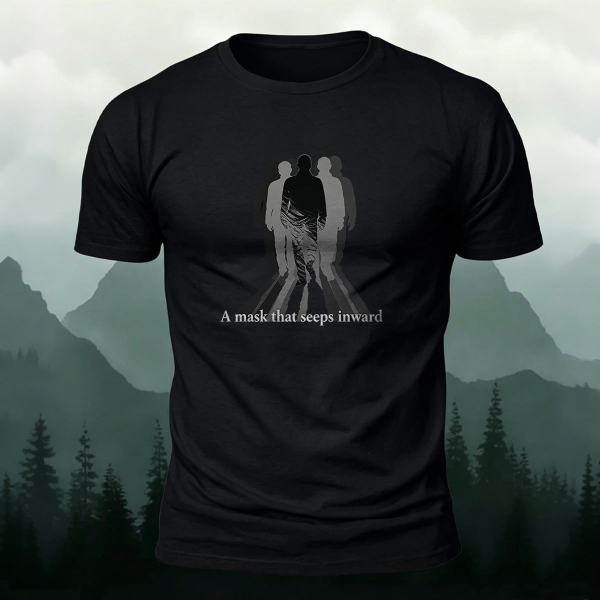 Silhouette Print Fashion Comfortable Casual T-Shirt