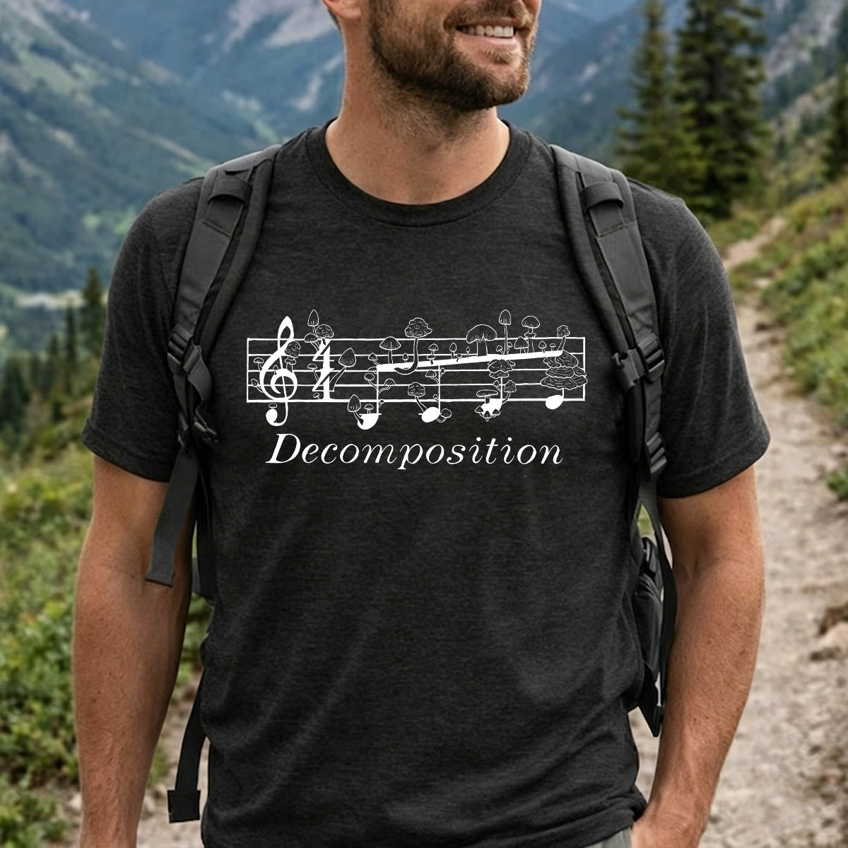 Enjoy Music Artistic Printed Premium Cotton T-shirt