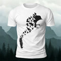 Artistic Bird Print Natural Premium Cotton T-Shirt