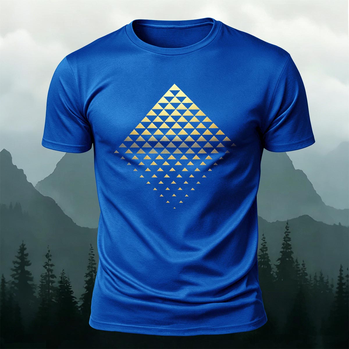3D Geometric Print Casual T-Shirt