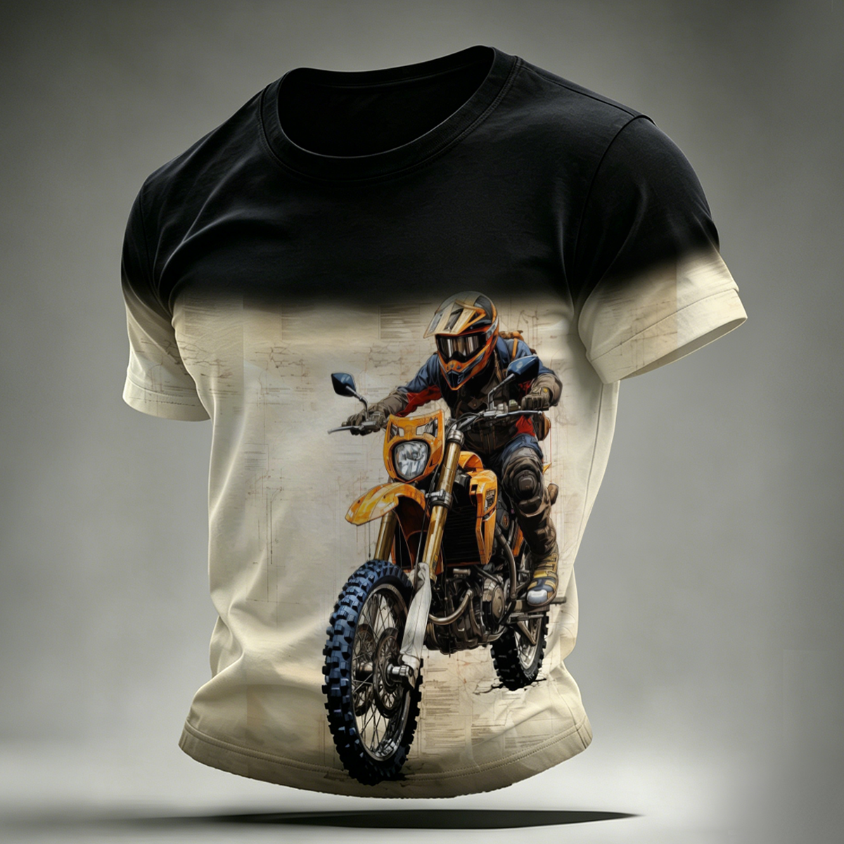 Motorcycle Riding Vintage Casual Short Sleeve Tee