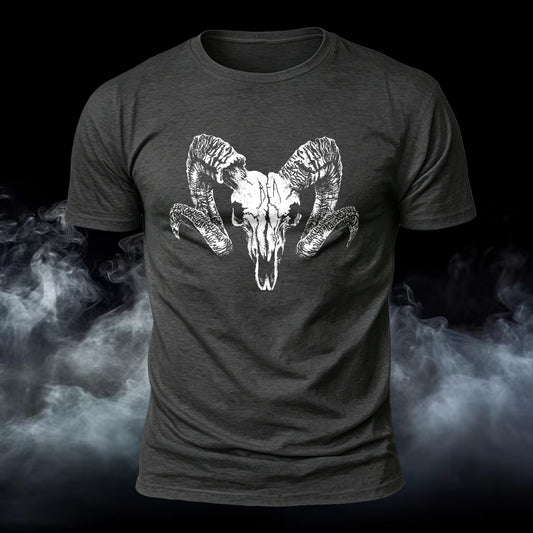 Premium Cotton Goat Skull Printed T-Shirt
