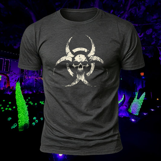 DTG Premium Cotton Toxic Skull Printed T-Shirt