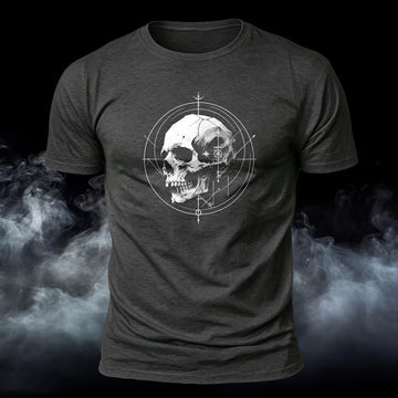 DTG Premium Cotton Skull Totem Printed T-Shirt