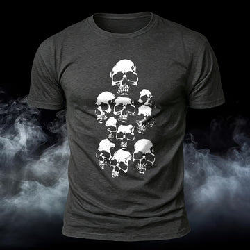 DTG Premium Skull Tower Printed T-Shirt