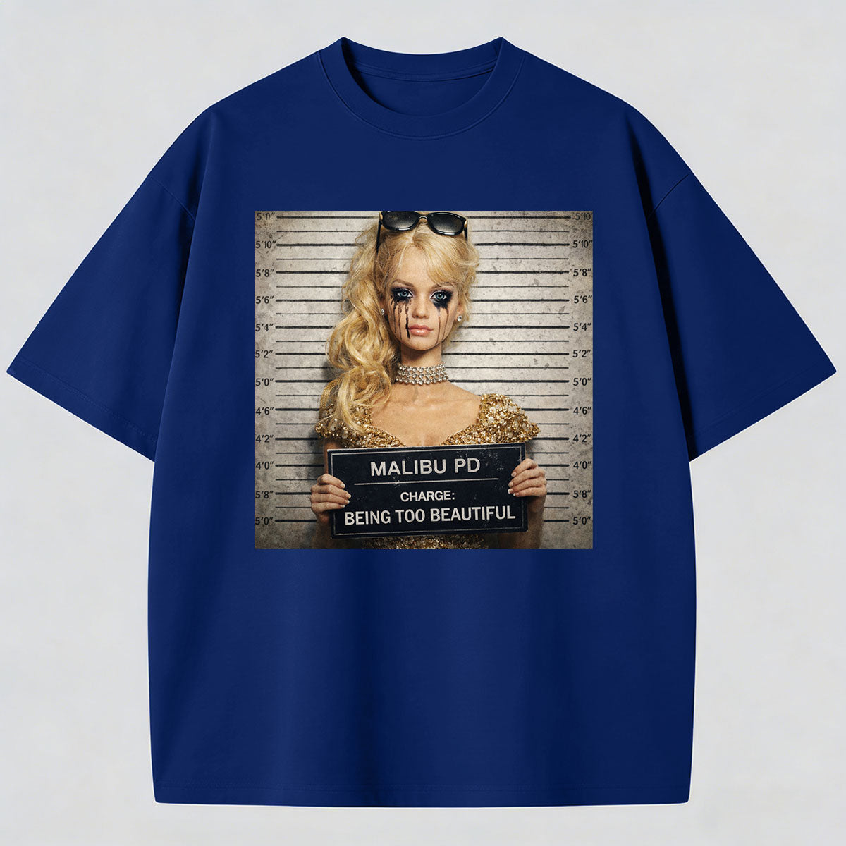 Meme Hand-Held Sign Print Pattern Cotton T-Shirt