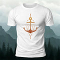 Geometric Nautical Graphic Soft Skin-friendly Tee