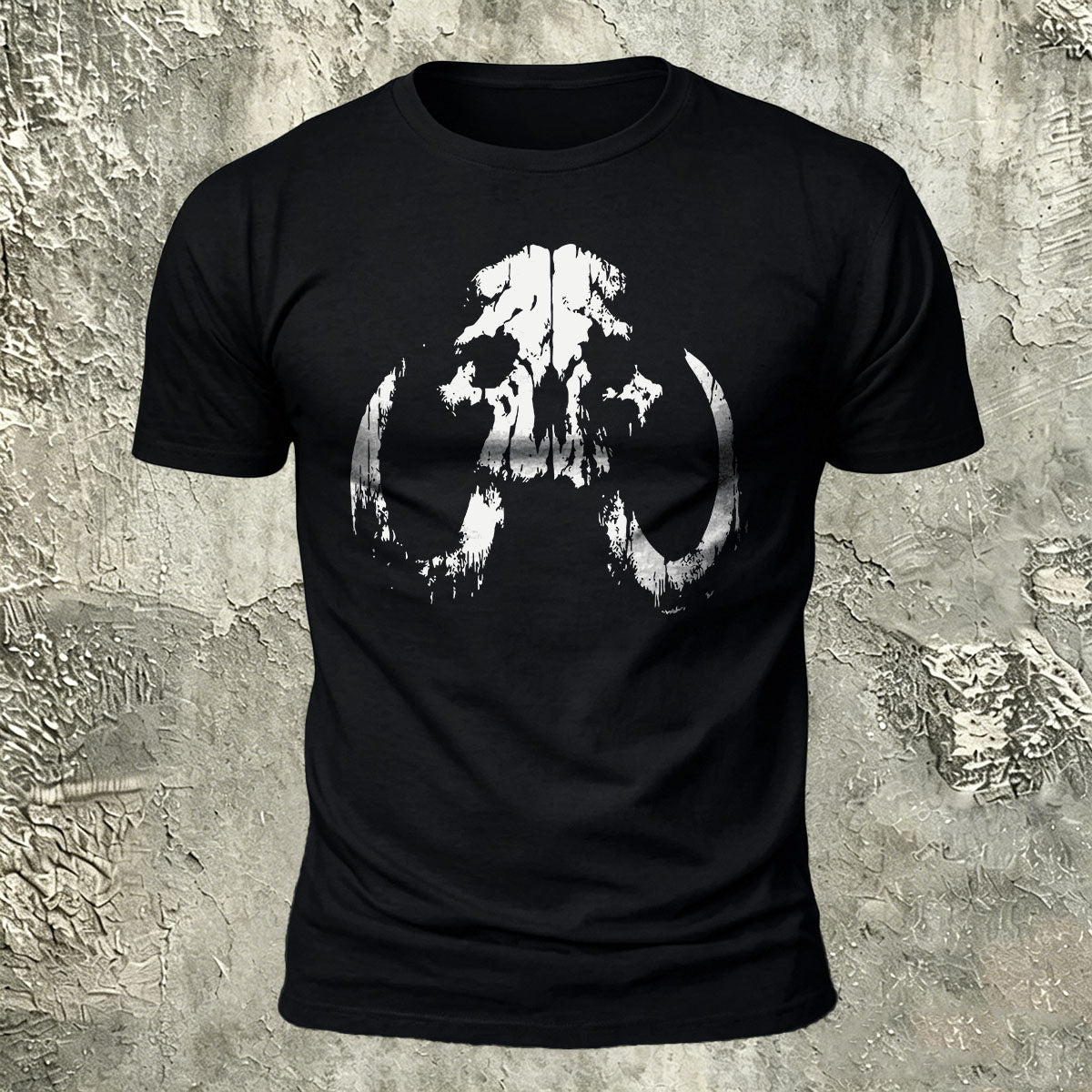 Lung Silhouette Print Cotton Crew-Neck T-Shirt