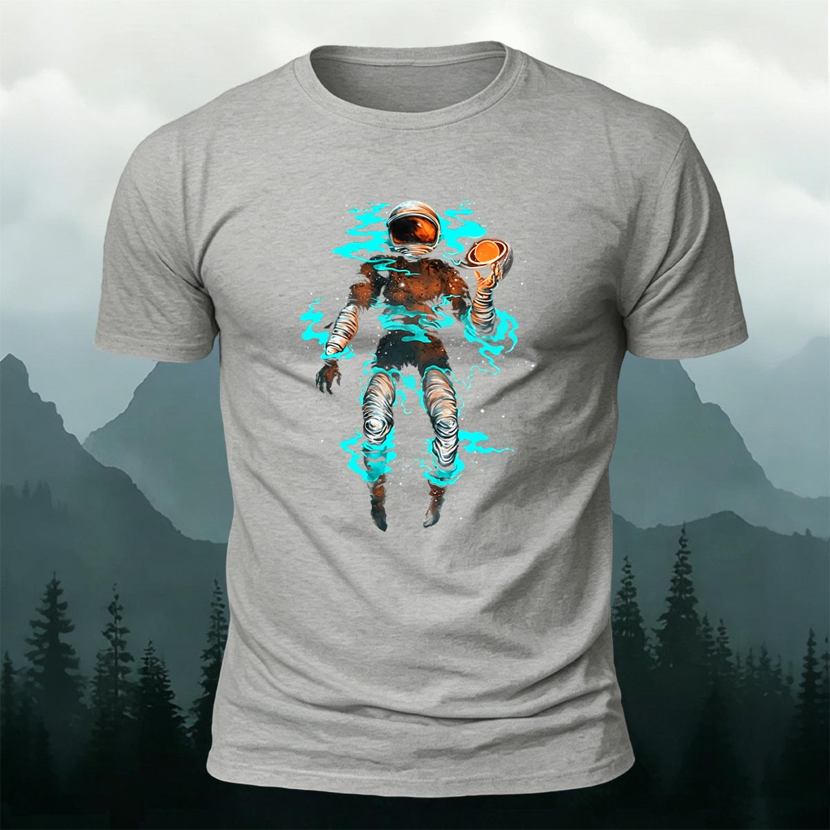 Astronaut Graphic Fashion Premium Cotton T-Shirt