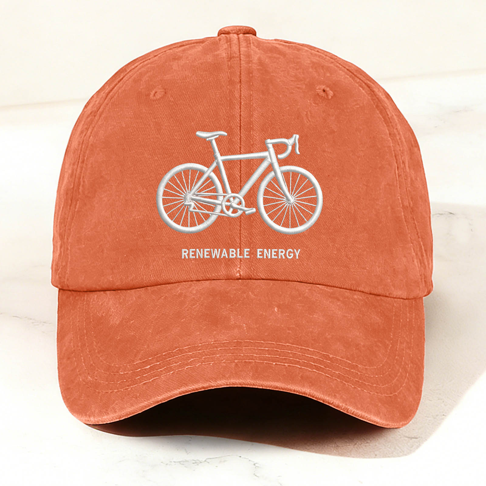 Bicycle Graphic Embroidery Casual Trendy Cap