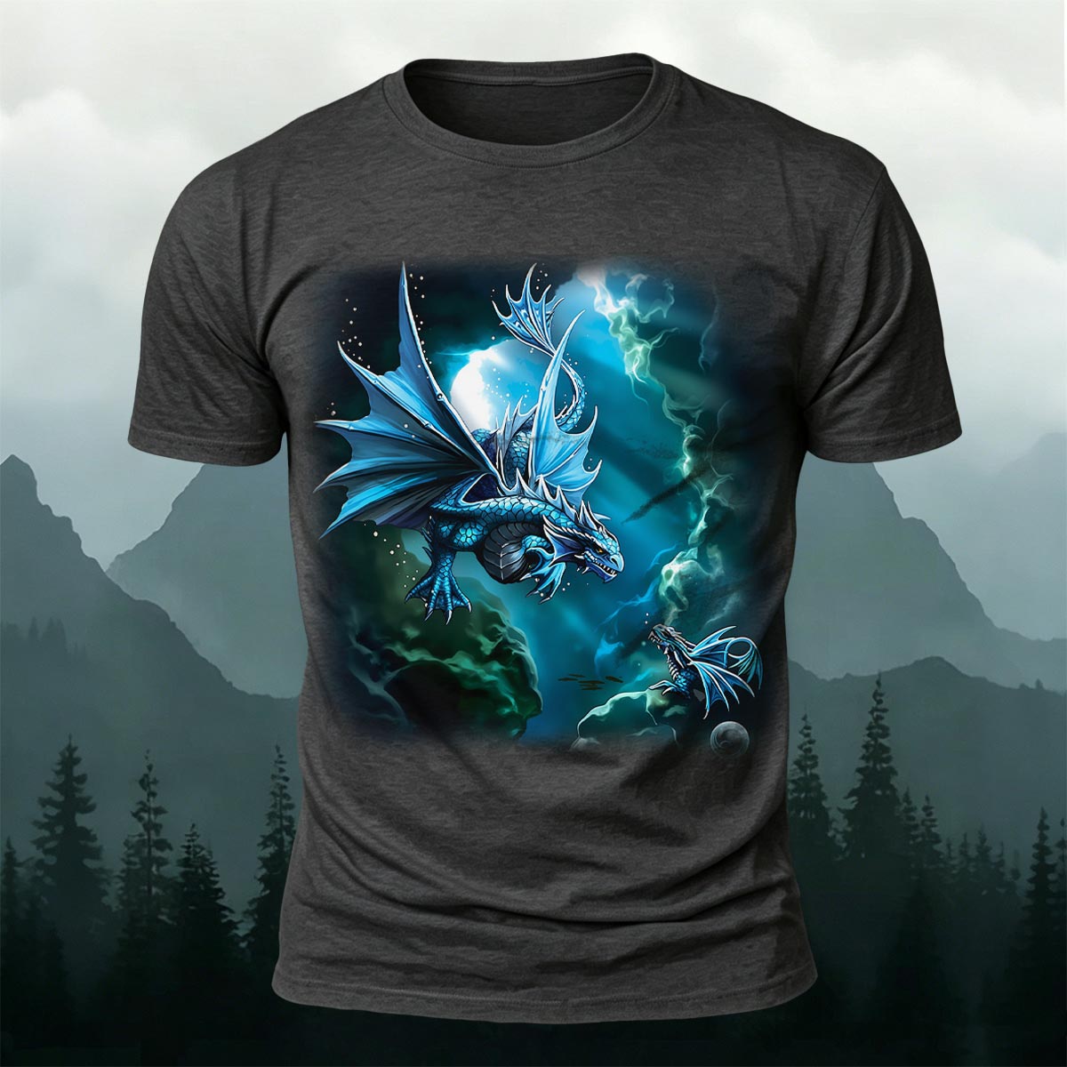 Western Fantasy Dragon Soft Breathable T-Shirt