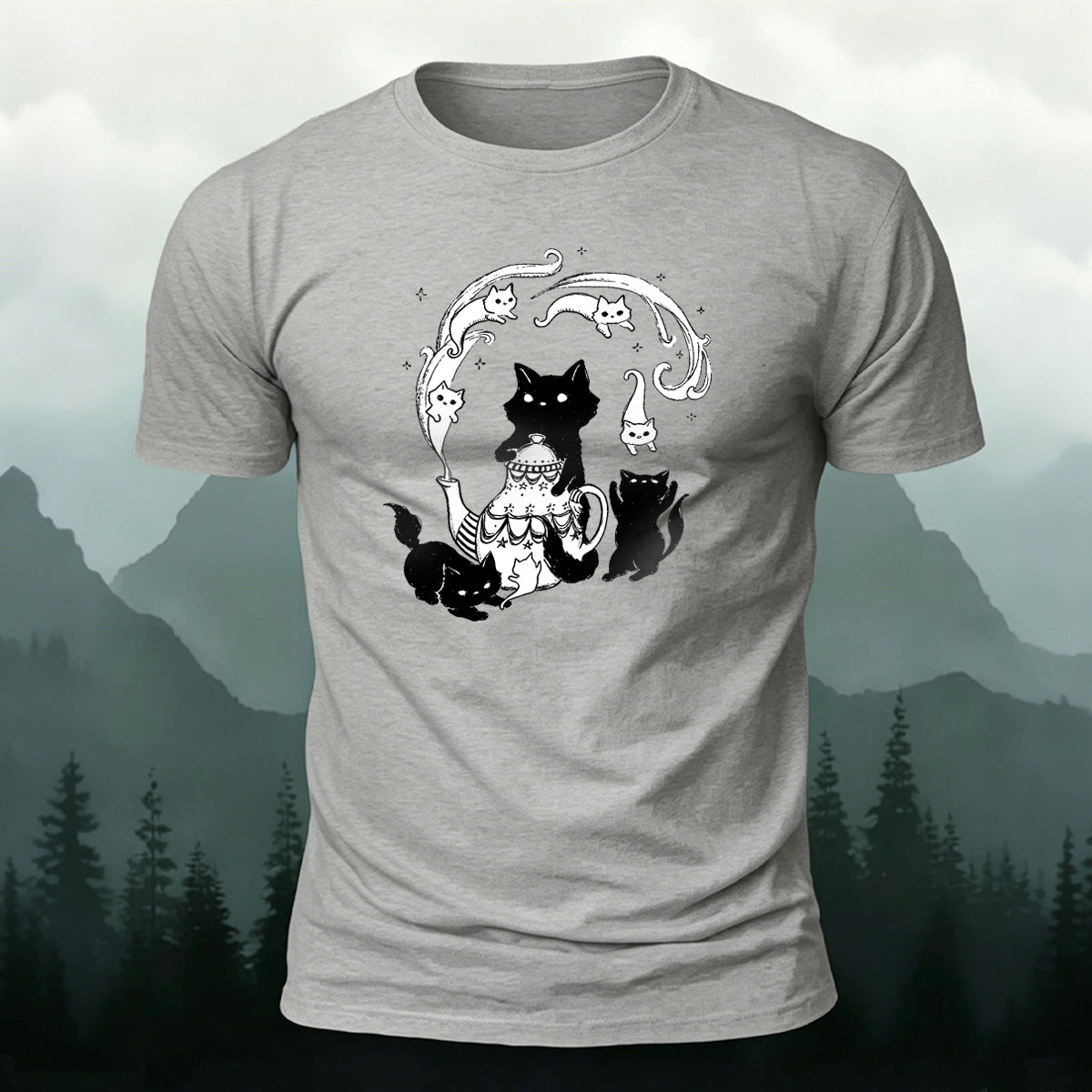 Fun Animal Pattern Simple Casual Premium Cotton Tee