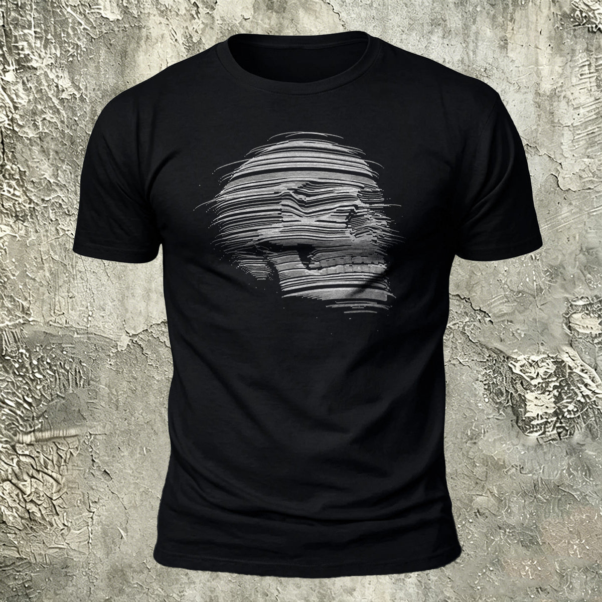 Skull-Print Cotton Casual Versatile T-Shirt