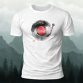 Minimalist Music Player Print Soft-touch Feel T-shirt White