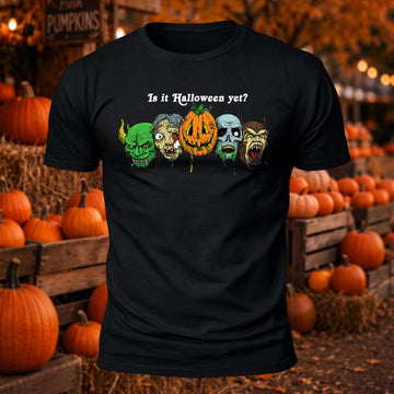 Is It Halloween Yet? Printed Short Sleeve T-Shirt