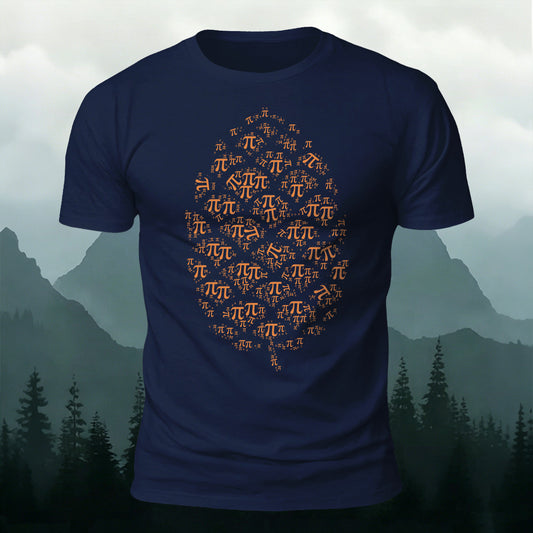 Premium Cotton Pi Leaf Math & Autumn Printed T-Shirt