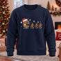 Christmas Gingerbread Man Printed Round Neck Sweatshirt