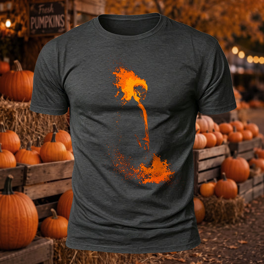 DTG Buring Skull Rider Printed T-Shirt