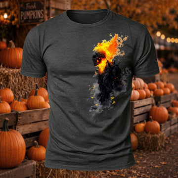 DTG Buring Death Rider Printed T-Shirt