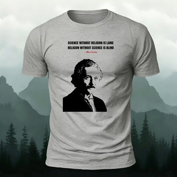 Soft Cotton Physics Genius Quote Graphic Casual T‑Shirt