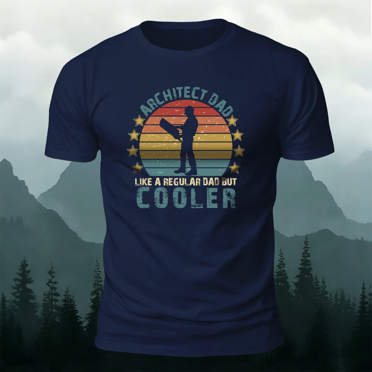 Cotton Workers Silhouette Casual Versatile T-Shirt