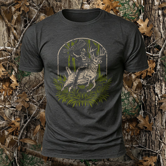 Skull Archer Printed Short Sleeve T-Shirt