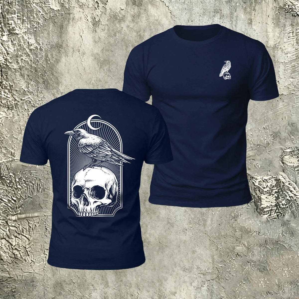 Skull Bird Casual Premium Cotton T-Shirt