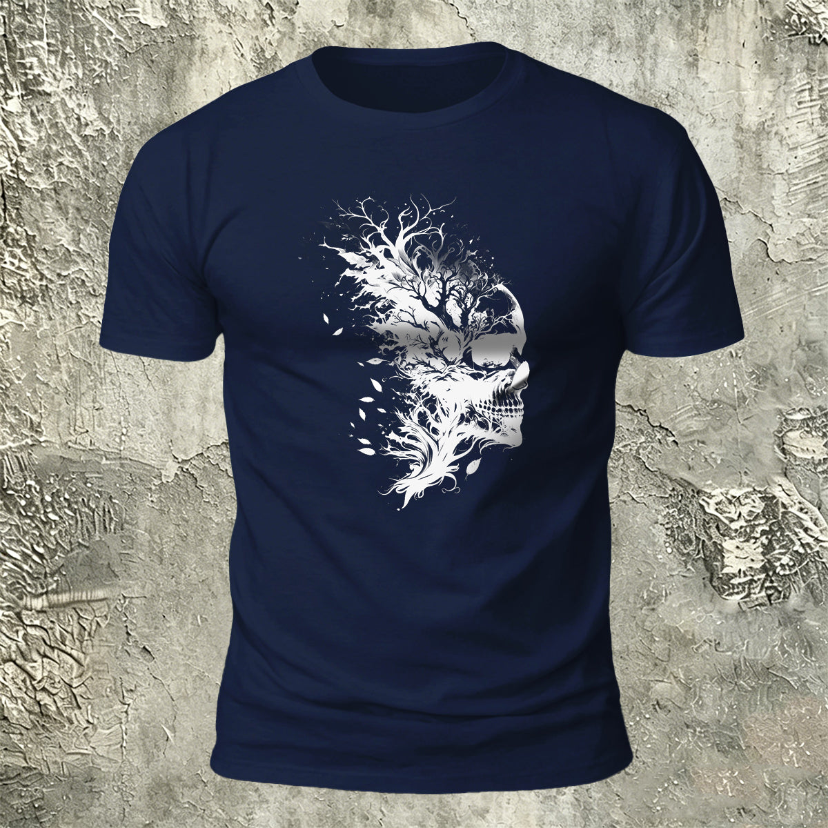 Skull Print Dark Trend 100% Cotton T-Shirt