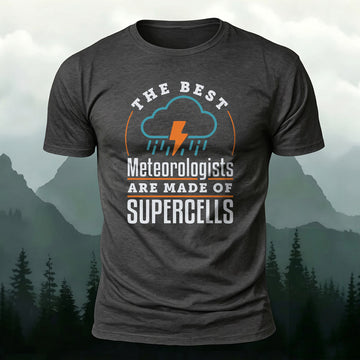 Premium Cotton Meteorologist Print Casual T‑Shirt