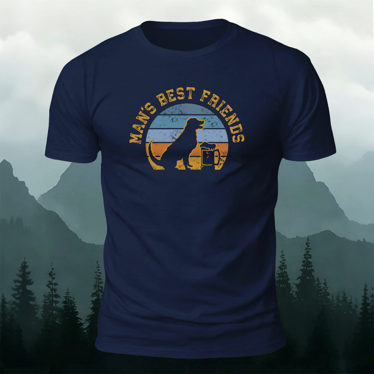 100% Cotton Man’s Best Friend Crew-Neck T-Shirt