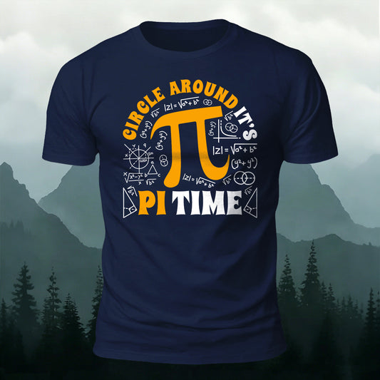 Combed Cotton It's Pi Time Graphic Tee