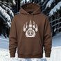 Bear Claw Viking Totem Printed Hoodie Sweatshirt