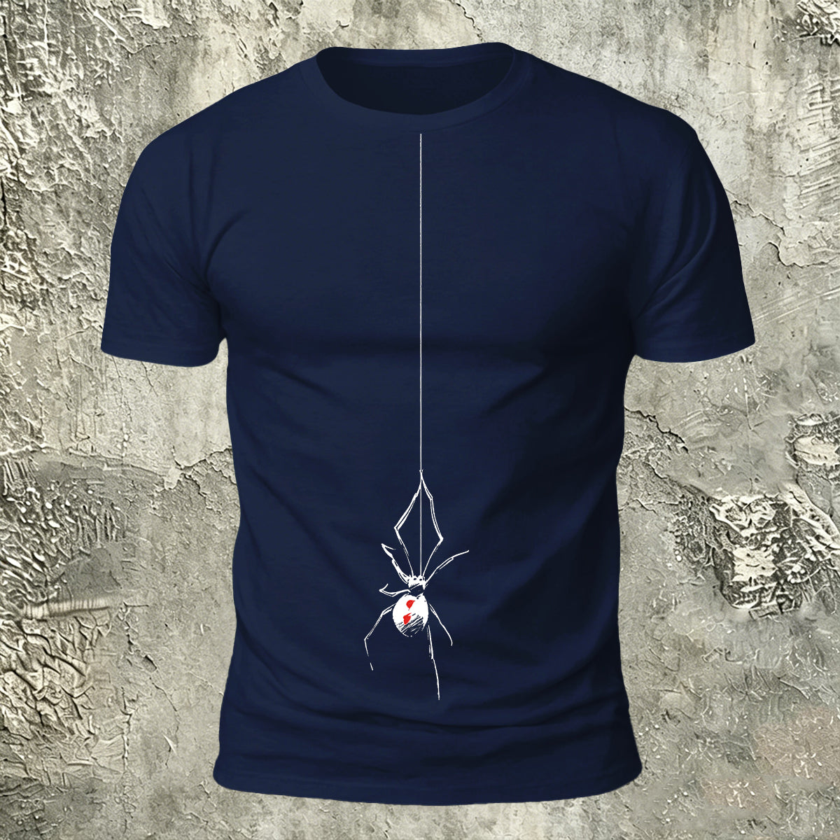 Spider Simple Print Casual 100% Cotton T-Shirt