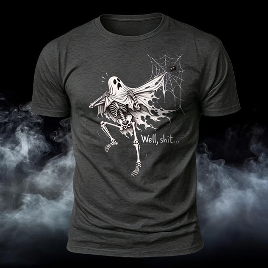 Well Shxt Ghost Printed Short Sleeve T-Shirt