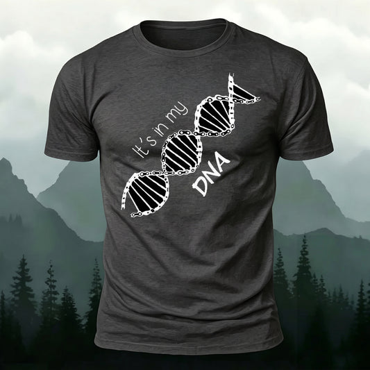 Soft Cotton DNA Structural Print Crew Neck T-Shirt